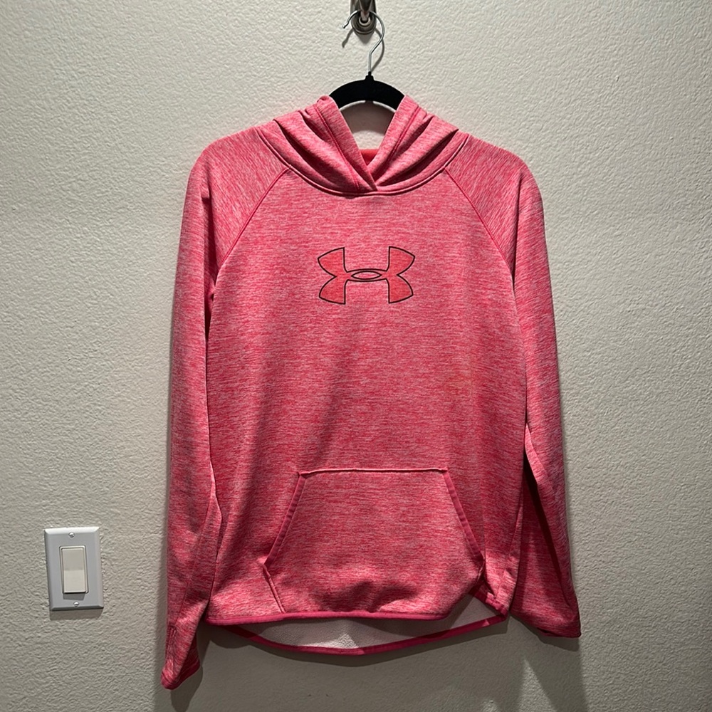 Under Armour Pink Hooded Sweater with Logo